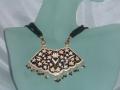 Black & White Handmade Rajasthani Minakari Necklace