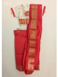 Coral Silk Easy To Wear Readymade Saree Kids