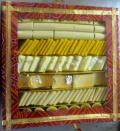 Indian Sweets Gift Pack in Bandhani Box, 5 Lbs, Diwali Gift Box
