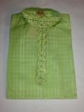 Cotton Kurta Pajama For Boys In Light Green