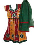 Traditional Chaniya Choli, Kids Colorful Cotton Dandiya Outfit Traditional Chaniya Choli, Kids Colorful Cotton Dandiya Outfit