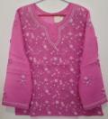 Beautiful Embroidery Pink Kurti / Tunic Beautiful Embroidery Pink Kurti / Tunic
