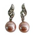 Pink Pearls Surgical Post Earrings, Prom Birthday Gift