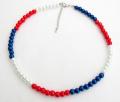 Red White & Blue Necklace Patriotic Independence Day Jewelry Red White & Blue Necklace Patriotic Independence Day Jewelry