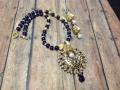 Lovely Antique pendant Set In shades of Blue