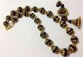 Hand Carved Black & Gold Necklace & Jhumka with Intricate Design