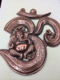 Large Ganesh & OM Symbol Copper Wall Decor Large Ganesh & OM Symbol Copper Wall Decor