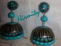 Terracotta Jhumka Earring in Turquoise Color Terracotta Jhumka Earring in Turquoise Color