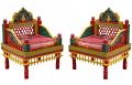 Traditional Hand Carved Classic Sofa Set (3 Pcs, 1 Sofa & 2 Chairs) Traditional Hand Carved Classic Sofa Set (3 Pcs, 1 Sofa & 2 Chairs)