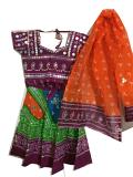 Kids Navratri Chaniya Choli, Girls Festive Cotton Garba Dress