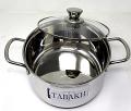 Tabakh Stainless Steel Casserole With Glass Lid 16cm