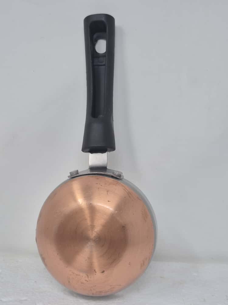 TABAKH Copper Base Stainless Steel Tadka Pan Size 1