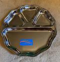 Octagon Stainless Steel Thali / Plate / Tray w/ 4 Sections 11" Octagon Stainless Steel Thali / Plate / Tray w/ 4 Sections 11"