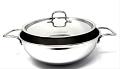 Vinod Platinum Triply Stainless Steel Extra Deep Kadai W Lid -28cm 4.5Ltrs Vinod Platinum Triply Stainless Steel Extra Deep Kadai W Lid -28cm 4.5Ltrs
