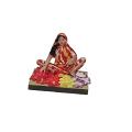 Handmade Artistic Clay Sitting Vendor Navarathri Golu Doll Statue Handmade Artistic Clay Sitting Vendor Navarathri Golu Doll Statue