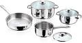 Vinod 7pc Stainless Steel Cookware Set (Frypan/Sauce Pan/2 Pots w/ Lids) Vinod 7pc Stainless Steel Cookware Set (Frypan/Sauce Pan/2 Pots w/ Lids)
