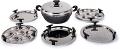 Vinod Multi Kadhai (Hard Anodized) Idli Cooker, Dhokla & Patra Maker