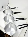 Vinod Aluminium Milkpan 4 Pcs Set with Solid SS+Bak Handle