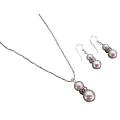 Breathtaking Splendorous Ivory Pearls Necklace Earrings Set Breathtaking Splendorous Ivory Pearls Necklace Earrings Set