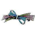 Multicolored Crystal Hair Barrette Fabulous Party Wear