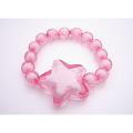 Stretchable Bracelet Trendy Rose Beads w/ Star Bead Best Girls Gift 