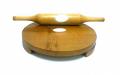 Wooden Chakla Belan / Chapati Board & Rolling Pin (12") Wooden Chakla Belan / Chapati Board & Rolling Pin (12")