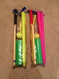 Kids Cricket Set, Indoor Plastic Bat, Ball & Wicket 
