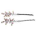 Freshwater Pearls & Rose Crystals Handmade Bridal Hair Pin Freshwater Pearls & Rose Crystals Handmade Bridal Hair Pin