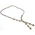 Terrific Return Gift Black Pipe Necklace Tassel Drop Down Necklace 