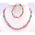 Multicolored Girls Necklace Bracelet Christmas Gift Girls Return Gift 
