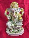 Beautiful Carved Wood Ganesha Ganpati Sculpture 6.5" Beautiful Carved Wood Ganesha Ganpati Sculpture 6.5"
