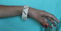 Filigree Work Silver Indian Bangle Kada 2.6