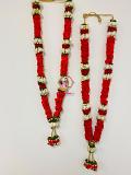 Artificial Red & White Wedding Varmala Garlands