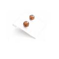 Brown Crystals Smoked Topaz Girls Crystal earrings