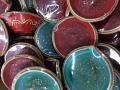 Large Decorative Diwali Clay Diya Candles (6 pcs)