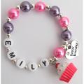 Personalized Birthday Party Bracelet, Return Gift Jewelry