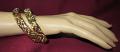 Bangles Set /w CZ Work in Golden Pink 2.6