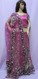 Fuchsia Net / Satin Designer Bridal Lehenga Choli (M) Fuchsia Net / Satin Designer Bridal Lehenga Choli (M)