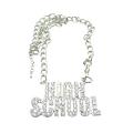 High School Pendant Hiphop Necklace Fully Sparkling Diamante Necklace High School Pendant Hiphop Necklace Fully Sparkling Diamante Necklace