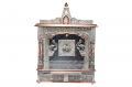 Hindu Puja Mandir/Temple \w Copper Trims & No Doors 22 X 10 X 30