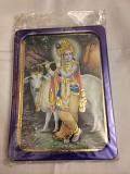 Small Lord Krishna Photo Frame Stand Small Lord Krishna Photo Frame Stand