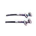 Class Black Hair Pin Amethyst Bow Prom Bridesmaid Hair Accessory PIm Class Black Hair Pin Amethyst Bow Prom Bridesmaid Hair Accessory PIm