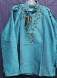 Men's Peacock Green Guru Indian Designer Kurta (S - XL)