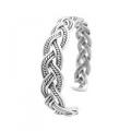 BR113  Solid Sterling Silver Twisted Wire Cuff Bracelet GiftTo Men Or Women