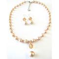 Custom Swarovski Champage Pearls Colorado Crystals Cute Drop Down Set 