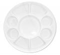 Round 9 Compartment Plastic Disposable Thalis - 50 plates Round 9 Compartment Plastic Disposable Thalis - 50 plates