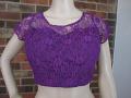 Stitched Purple Lace Blouse for Sarees Stitched Purple Lace Blouse for Sarees