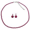 Prom Party Wear Swarovski Fuchsia Crystal Jewelry Set Prom Party Wear Swarovski Fuchsia Crystal Jewelry Set