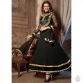 Stunning Black, Blue & Gold Designer Anarkali Suit (Unstitched) Stunning Black, Blue & Gold Designer Anarkali Suit (Unstitched)