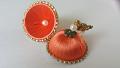 Handmade Peach Silk Thread Jhumka Earrings Handmade Peach Silk Thread Jhumka Earrings